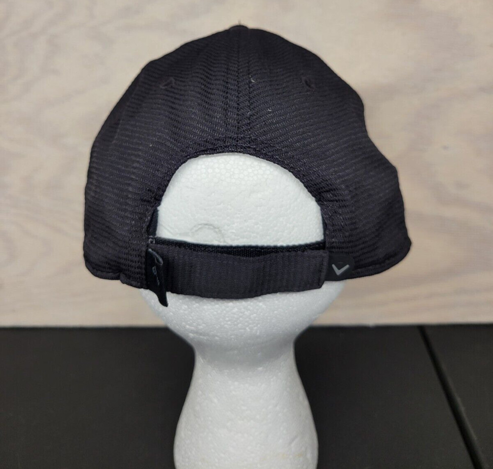 Callaway XSPANN Baseball Hat Cap Hook & Loop Golf Core Black On Black