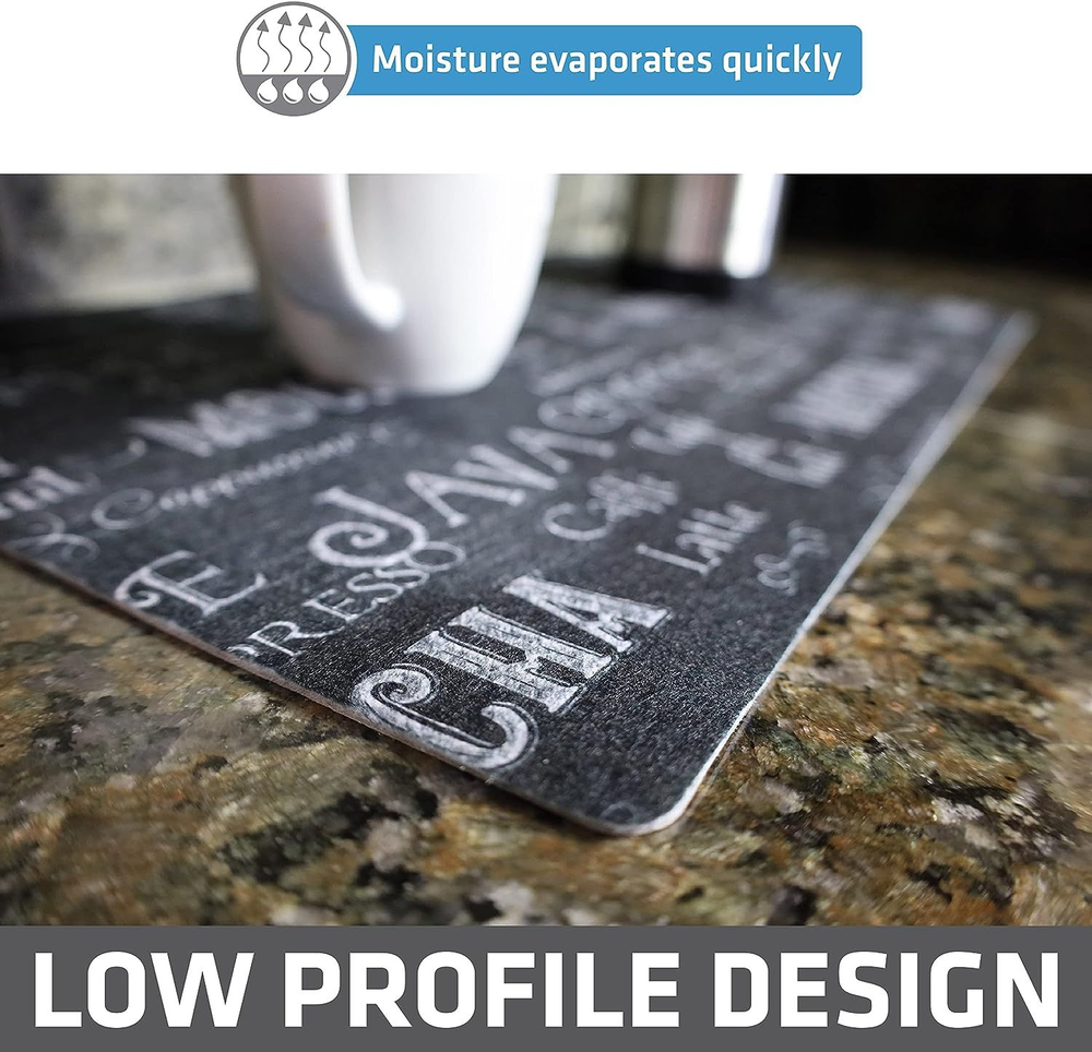 Drymate Coffee Maker Mat, (Coffee Station Bar Accessory) Protects Kitchen...