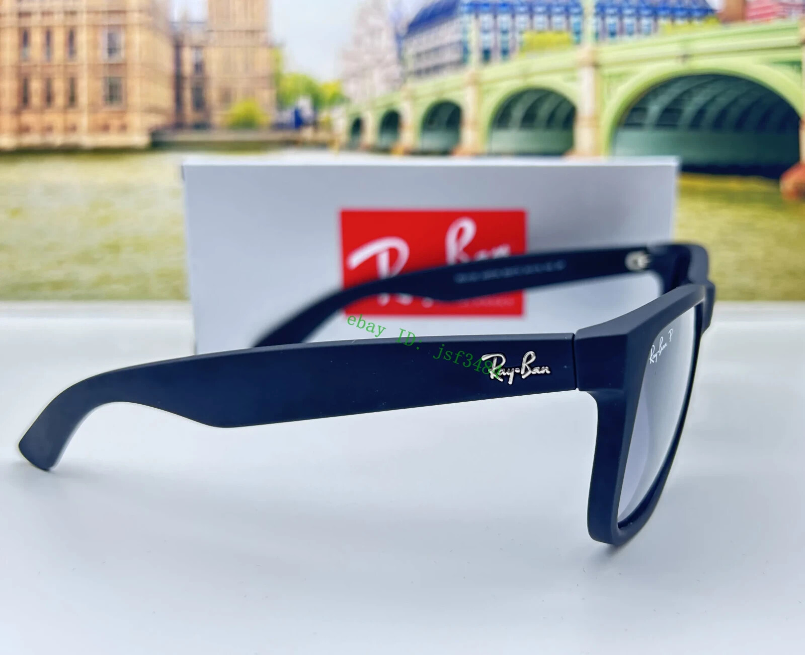 RAY BAN JUSTIN POLARIZED RB4165 622/T3 GREY GRADIENT 54MM CLASSIC SUNGLASSES