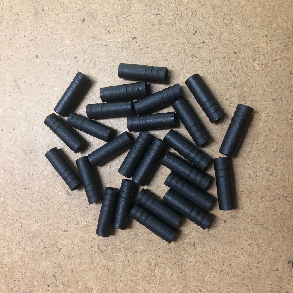 New Bicycle Shift Cable End Caps Ferrules Plastic 4mm Black