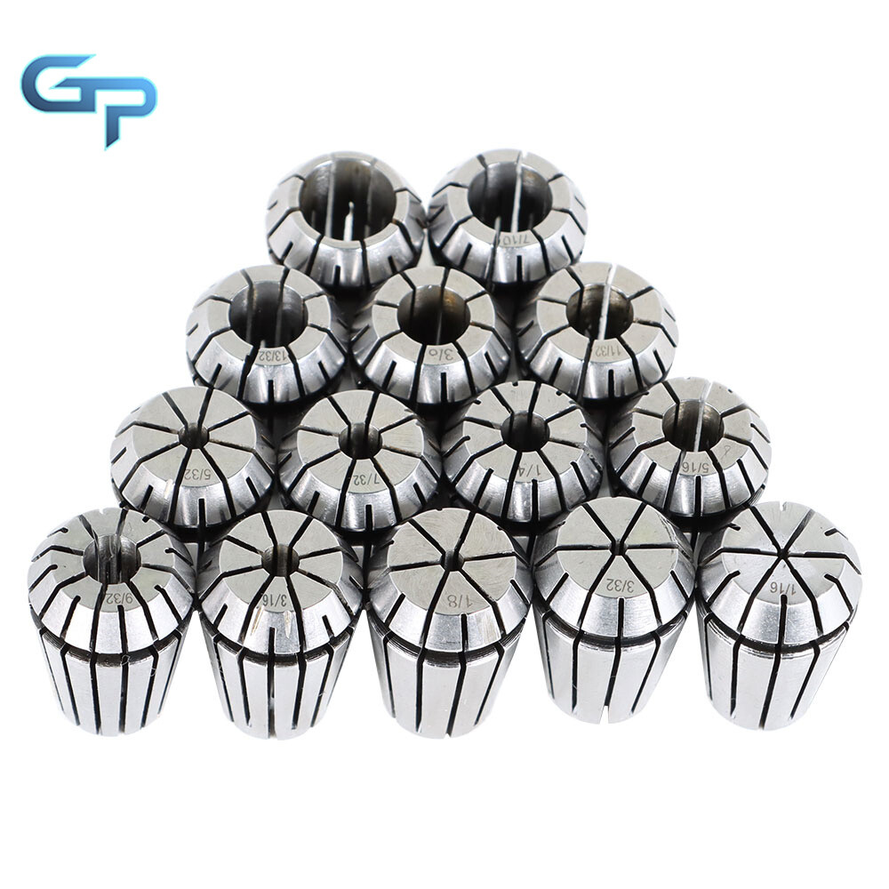 14Pcs ER20 1/16"-1/2" Spring Collet Set for CNC Milling Lathe Tool Workholding