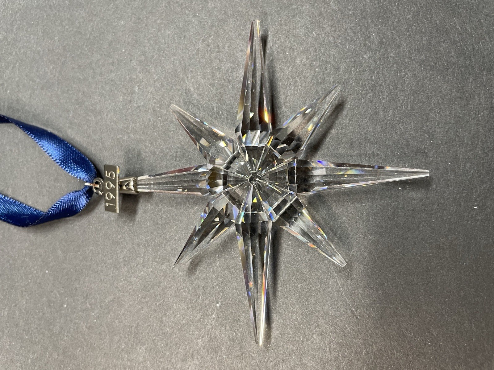 Swarovski Crystal 1995 Large Annual Edition Christmas Holiday Ornament 194700