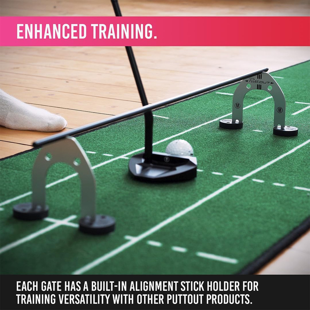 Pro Putting Gates – Golf Training Aid for Face Angle Control with 3 Adjustable G