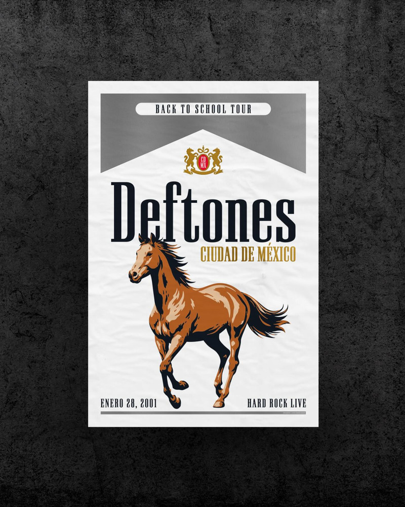 Deftones a Mexico 2001 Poster