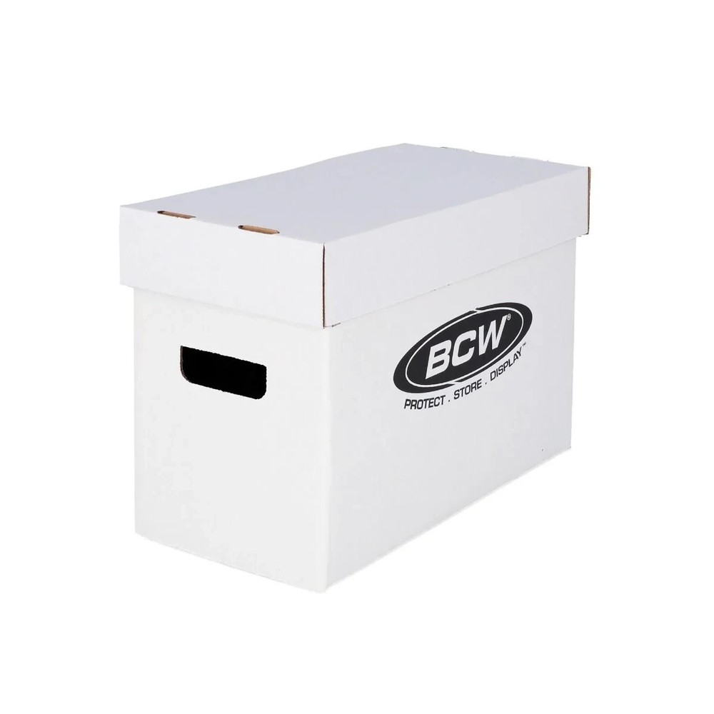 BCW Short Comic Book Storage Box - 5 pack Stackable, Durable 200 lb. Strength