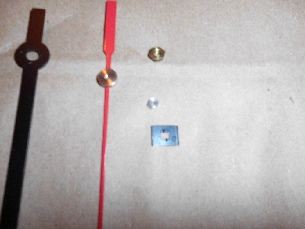 simplex wall clock hands min hr and sec with nuts
