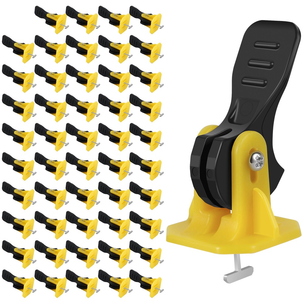 100X Tile Leveling System Kit Reusable Tile Spacer Wall Floor Clips Tool Set