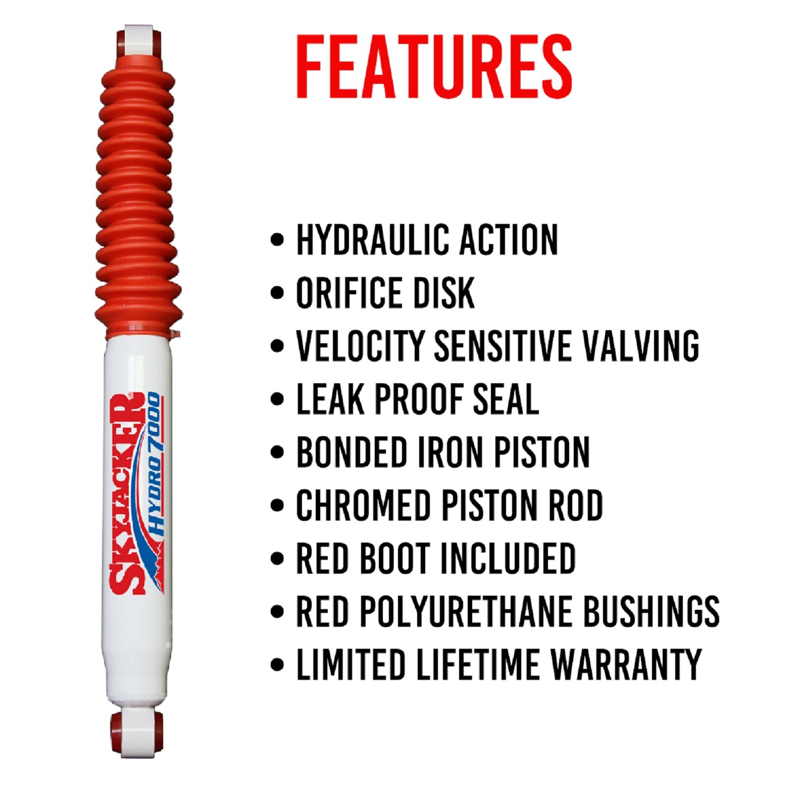 Skyjacker Steering Stabilizer Replacement Cylinder for Ram 2500 F-250 Cherokee