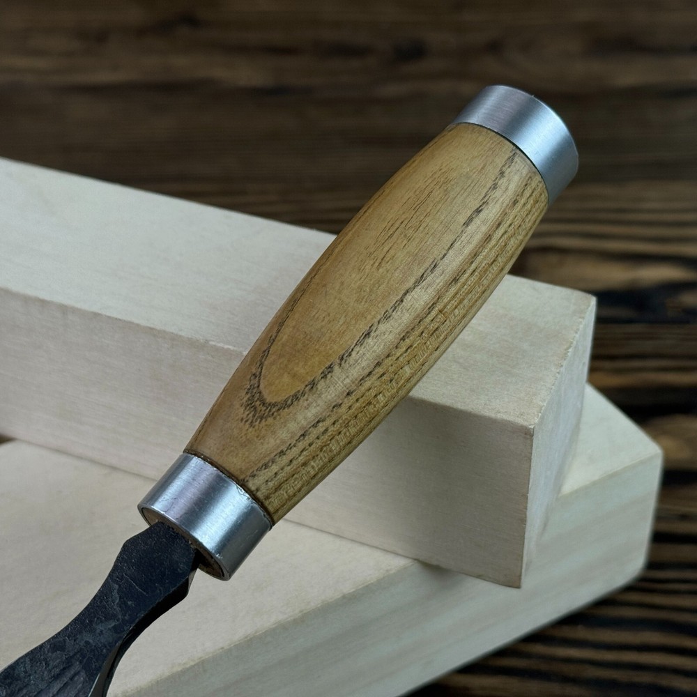 Wood Carving Gouges Set. Curved Chisels with Sheaths. Gift for Detail Carver.