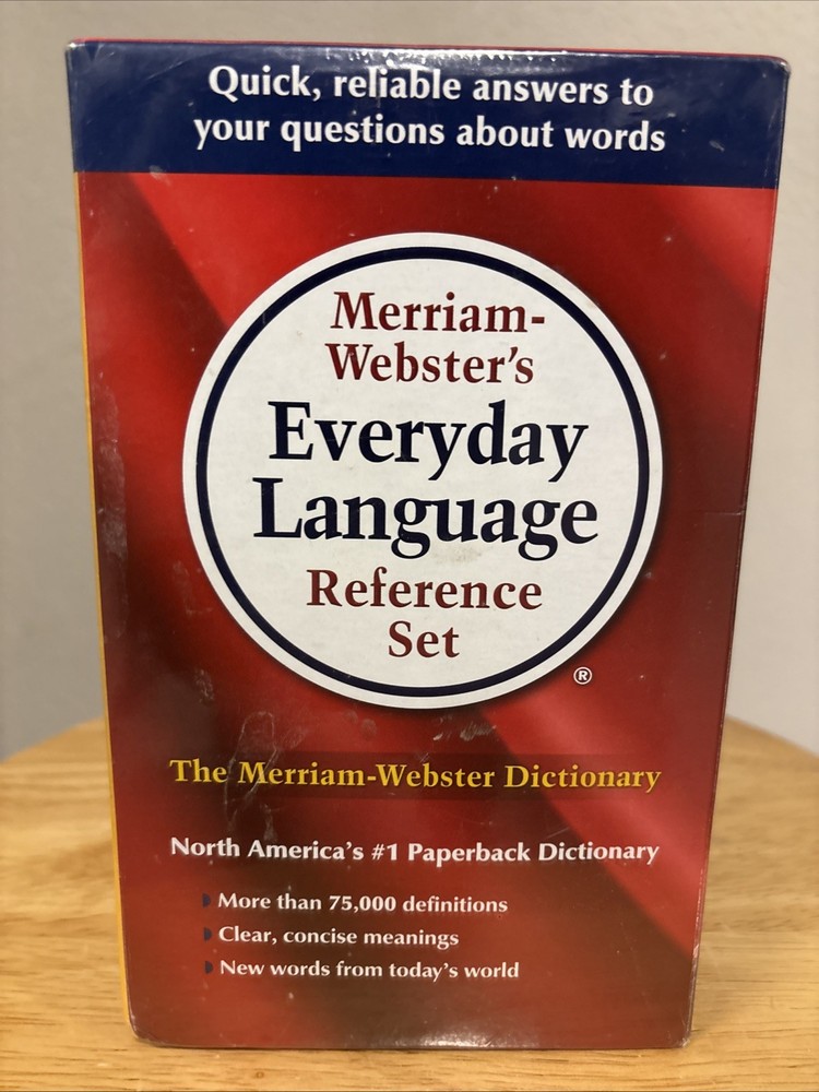 Merriam-Webster's Everyday Language Reference Set 3-Book Boxed Set Dictionaries