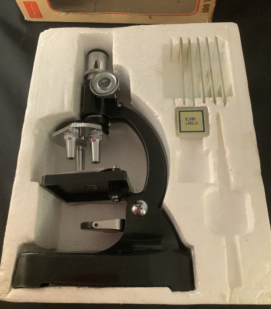 Vintage Sears Microscope set #49- 24127 75-600 Power