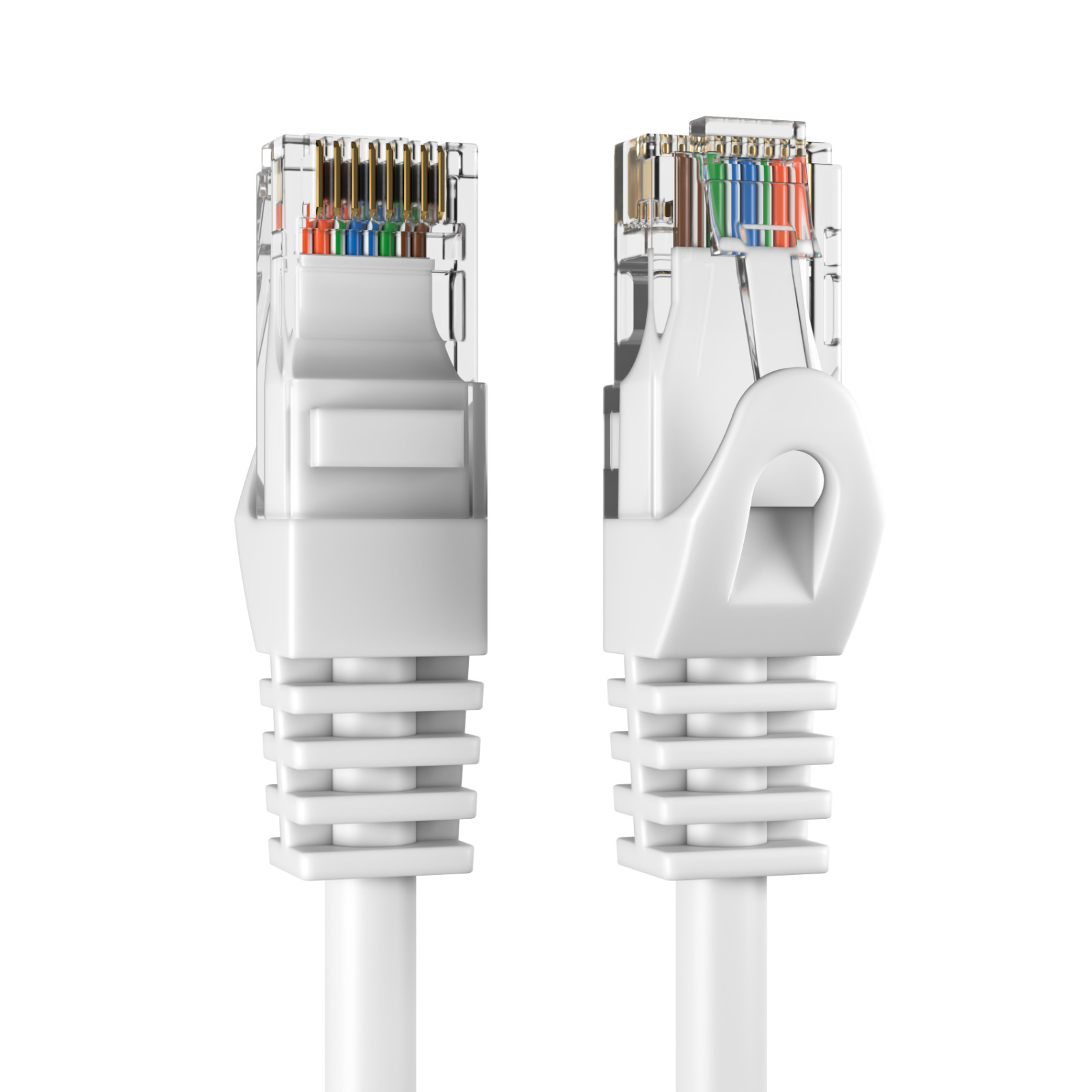 White CAT6 Ethernet LAN Network RJ45 Patch Cable 25FT-200FT Multipack LOT
