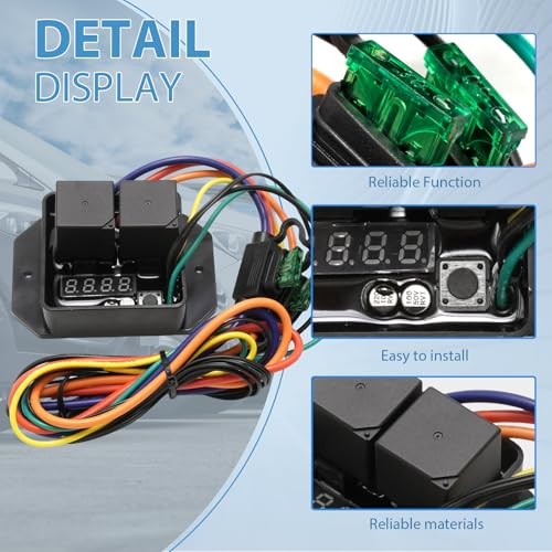 Digital Radiator Fans Controller Switch Kit, 40℃ to 110℃ Adjustable