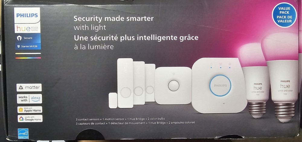 Philips - Hue Security Sensor Starter Kit -White