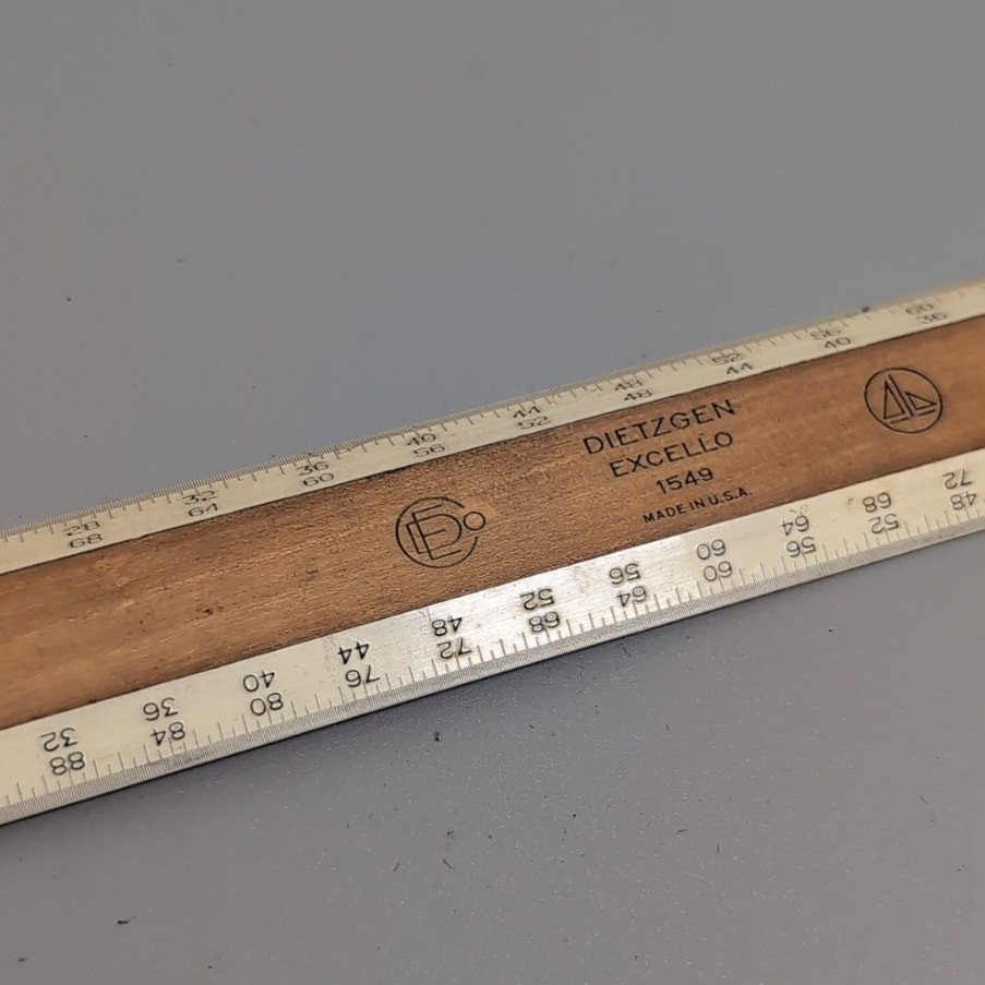 Vintage Dietzgen Excello 1549 Drafting Ruler