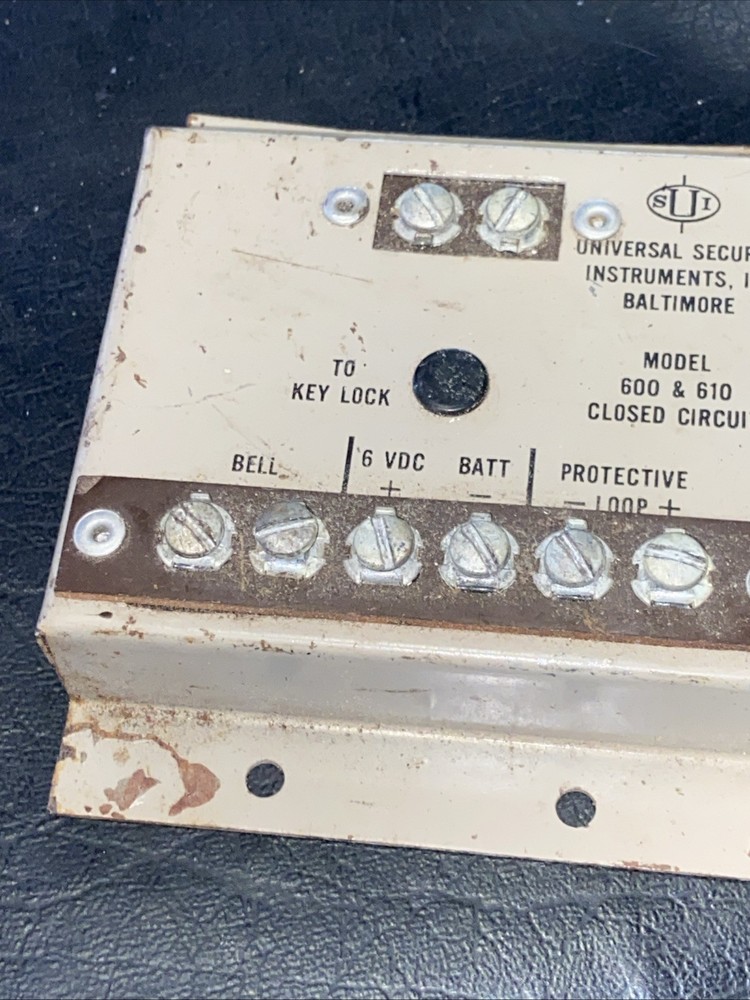 NOS - Universal Security Instruments, Inc. Model 600 And 610 Untested