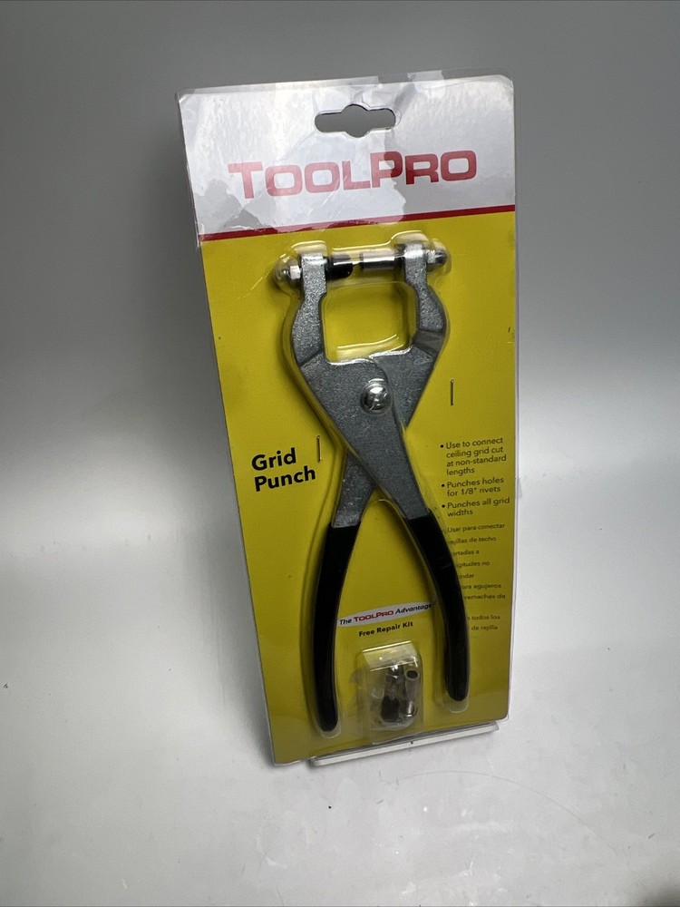 ToolPro Grid Punch for 1/8 inch Aluminum Pull Rivets - Punch, Silver