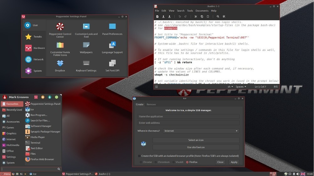 Peppermint OS Flagship 64-Bit (Debian Base) Fully Loaded Version Bootable DVD