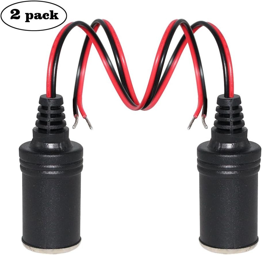 12V 1FT Female Cigarette Lighter Extension Socket Cable - Durable & Easy Install