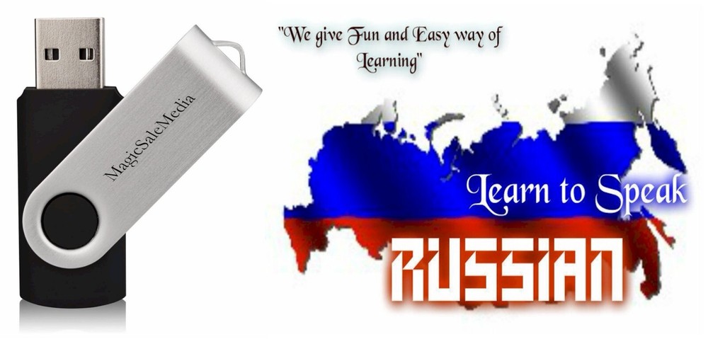 Learn Russian Fast- The Most Complete & Comprehensive Language Course on USB