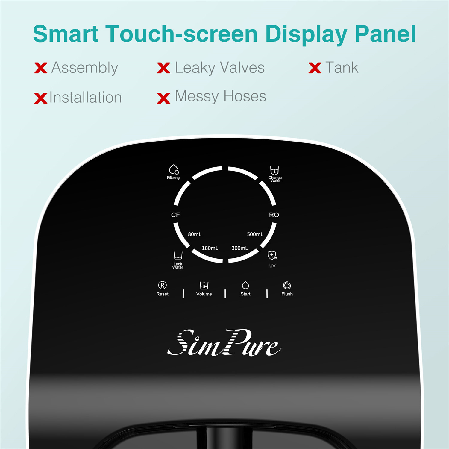 WP1 UV RO Countertop Reverse Osmosis Water Filtration Syestem Water Dispenser