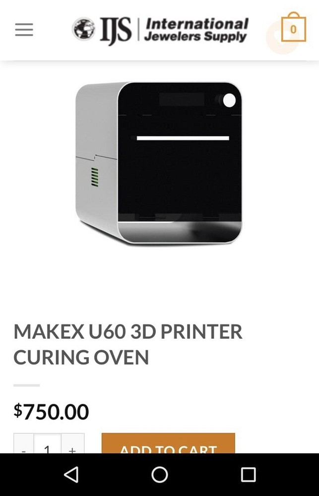 Makex 3D curing oven