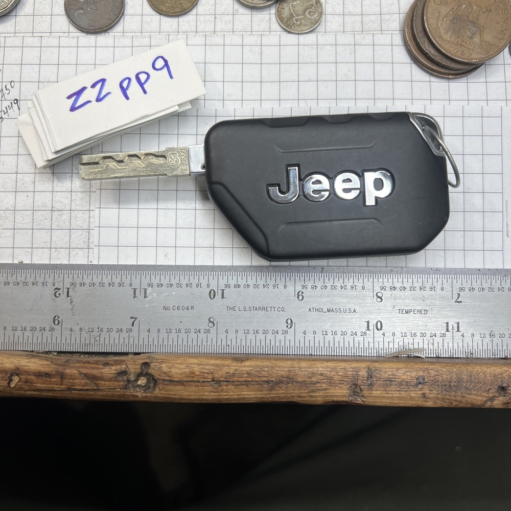 OEM Jeep 4 Button Flip Key Fob Remote Start Panic Switchblade D990 3