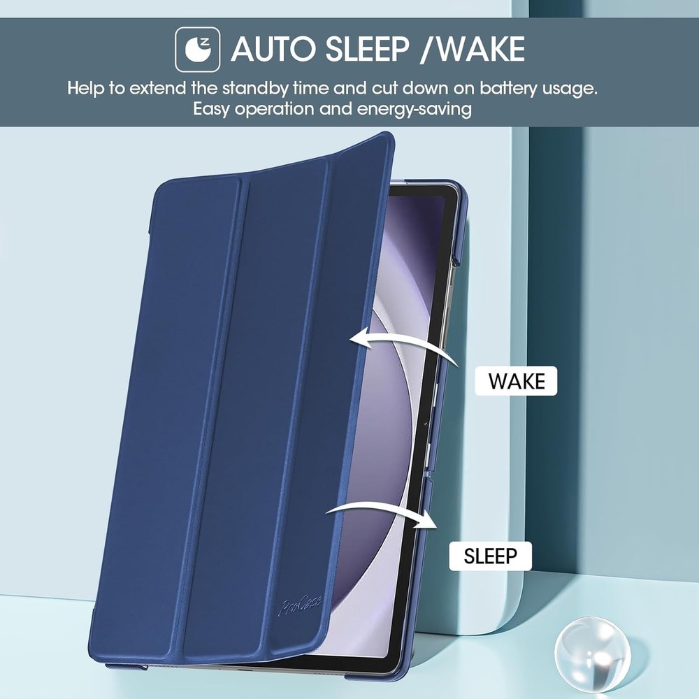 Elegant Hard Shell Tablet Case for 11" Galaxy Tab A11+/A9+ Plus - Translucent