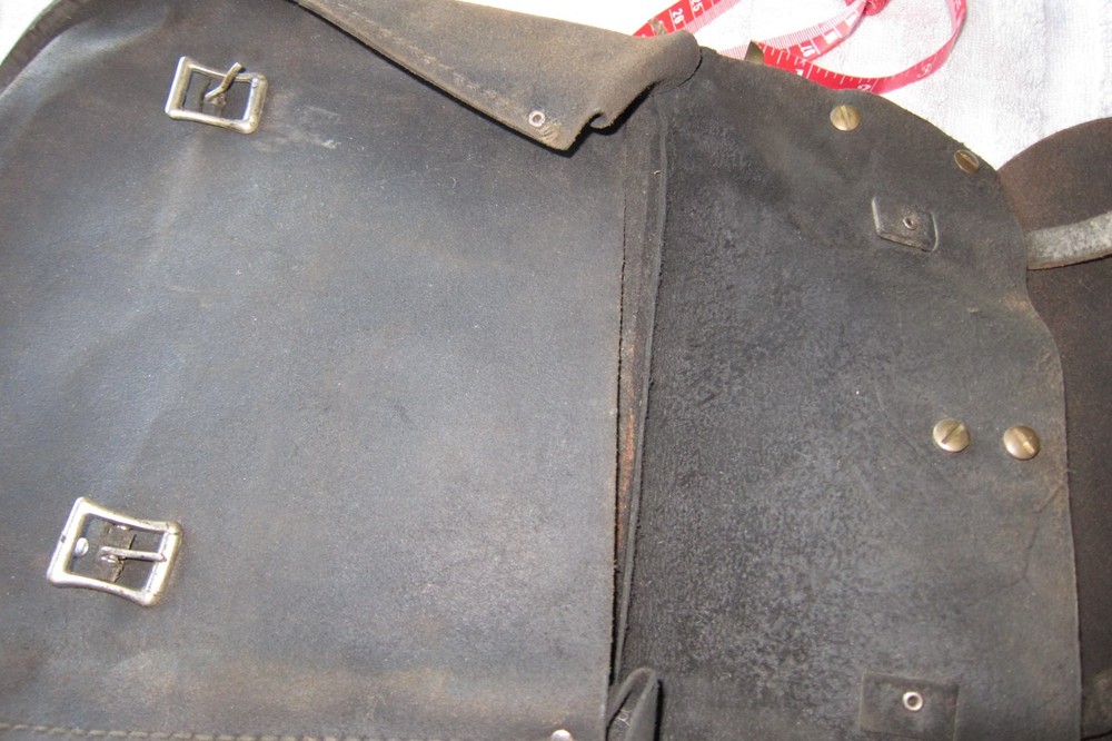 Antique Horse Leather Saddle Bag