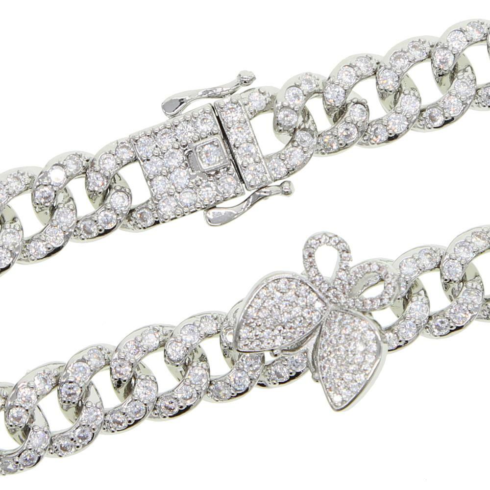2 PIECE SET CUBAN ANKLET AND BRACELET