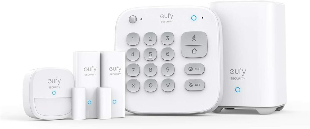 eufy 5-Pcs Wireless Alarm System Smart Home Security Kit Motion Sensor with App