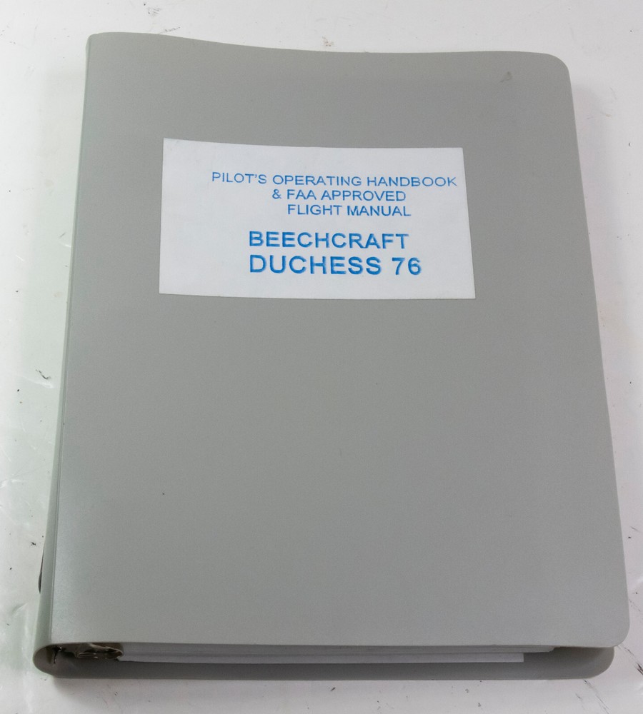 Beechcraft Dutchess 76 Pilot's Operating Handbook September 1983 edition