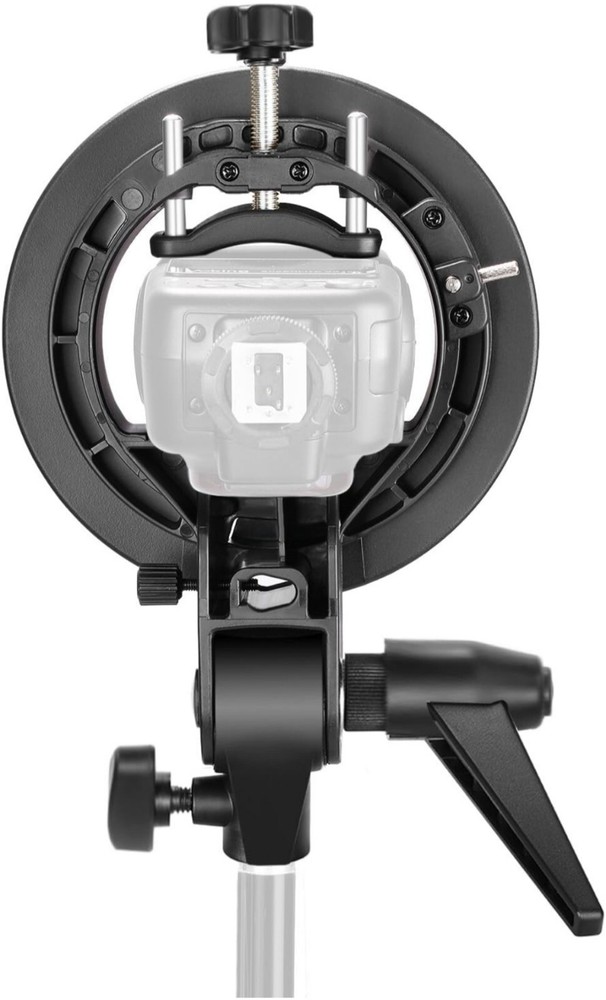NEEWER S Type Bracket Holder with Bowens Mount for Square Head Flash Speedlite