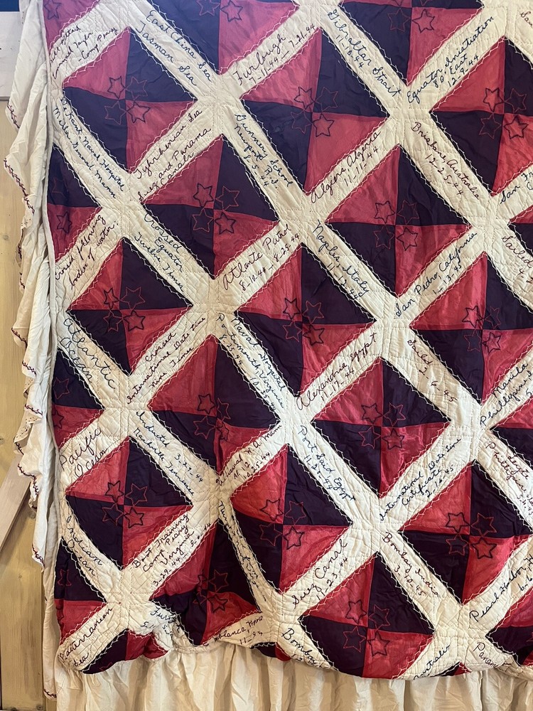 WWII Navy Seamans Operations Quilt USS Gen. WA Mann