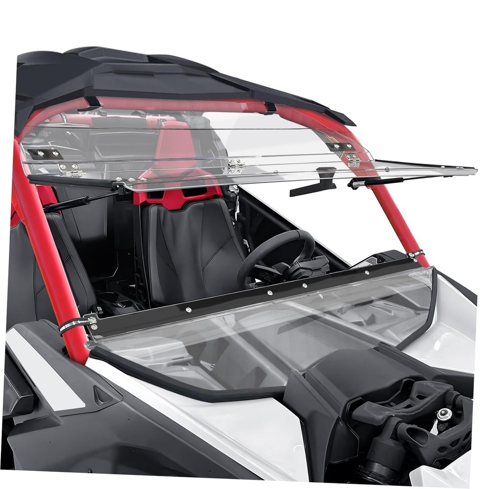 Front X3 Flip Windshield Scratch Proof Full Windshield Clear one size