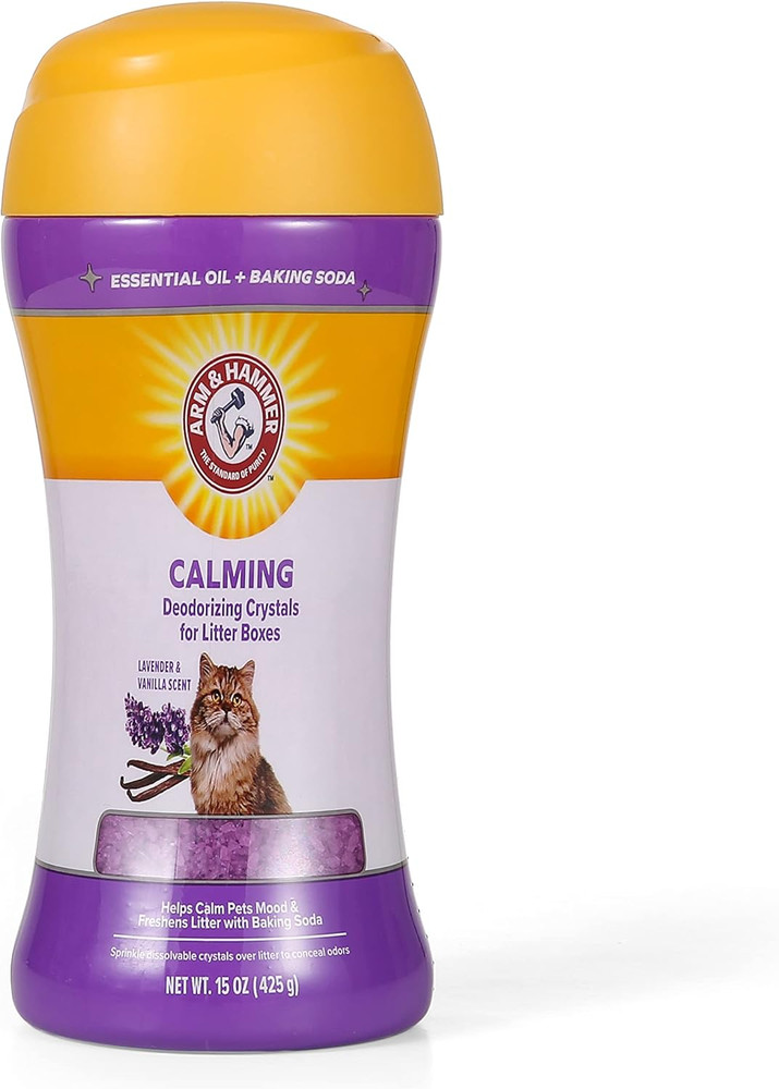 Cat Litter Deodorizing Crystals with Baking Soda, Odor Neutralizer, Dissolving L