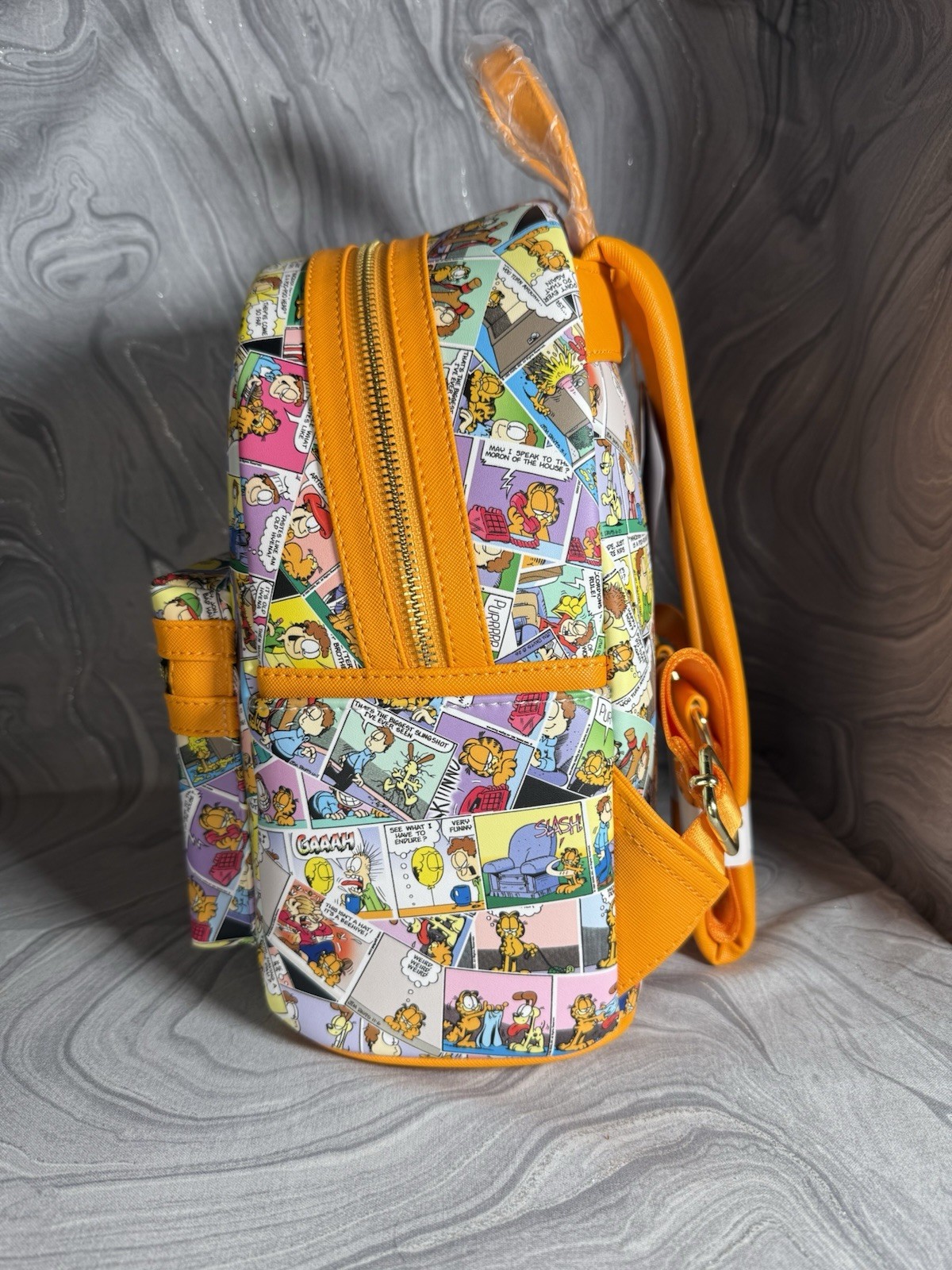 Loungefly Garfield Comic Strip Mini Backpack NEW WITH TAGS Nickelodeon