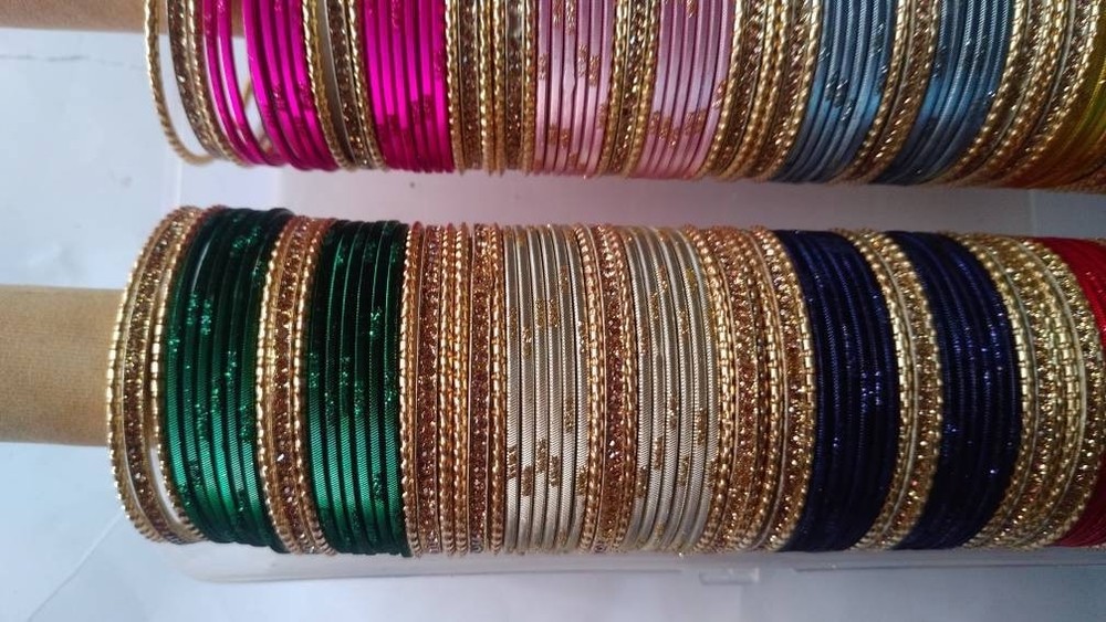 Bollywood Indian 168 Metal Non Precious Bangles Set