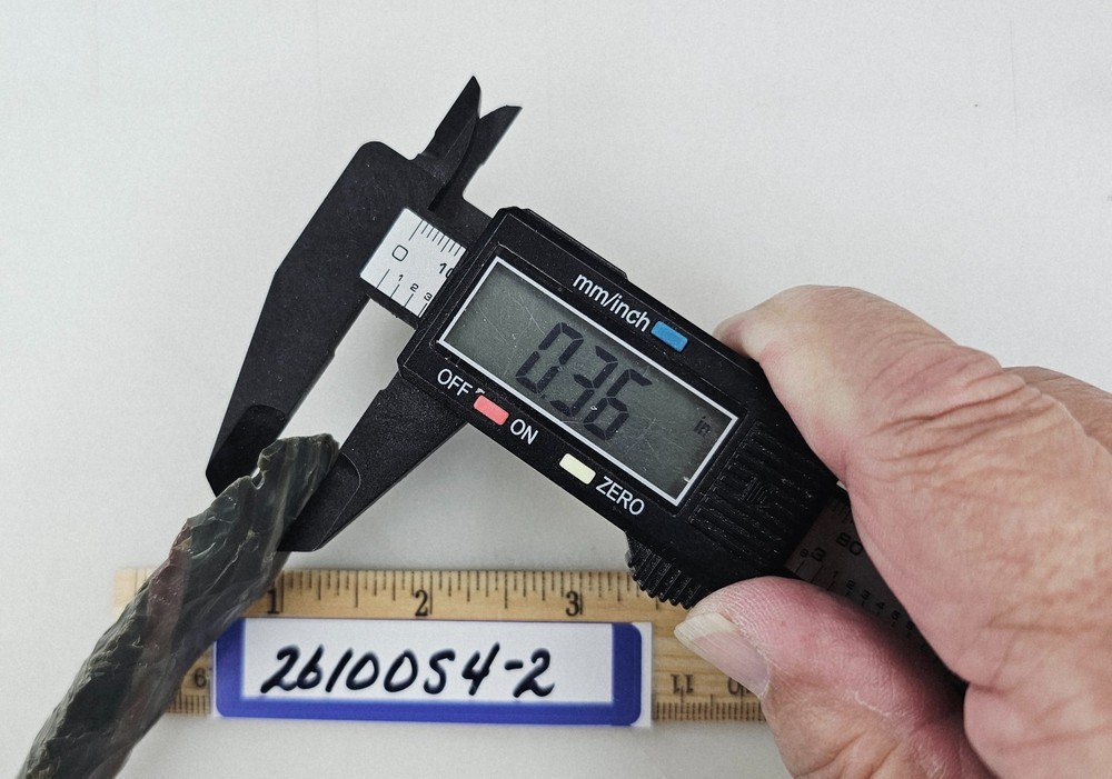 4" Spearhead - Lance Head - Drill Point - Hand Knapped Agate