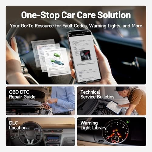 Bluetooth Carpal OBD2 Scanner - Auto Scanner for Car - AI-Assisted
