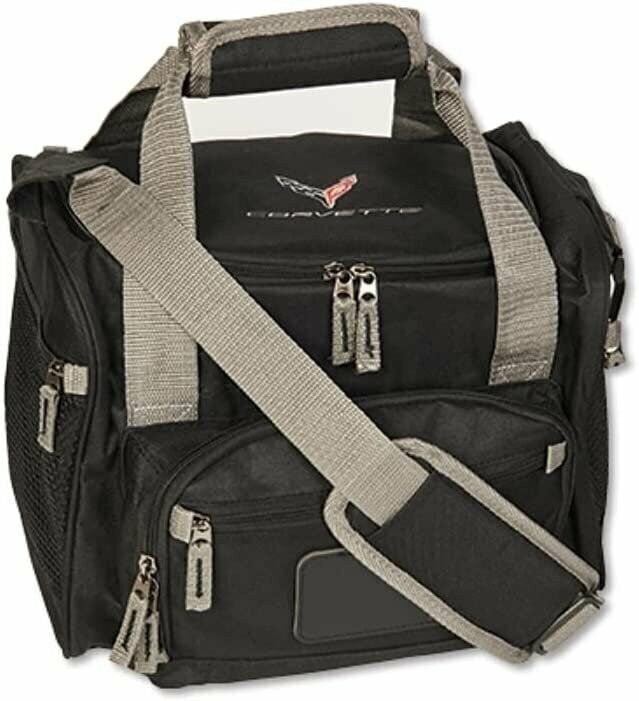 C8 Corvette Cooler Bag Ice Chest - Black with Gray