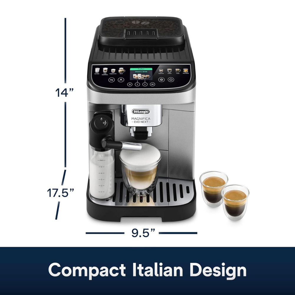 De'Longhi Magnifica Evo Next Fully Automatic Espresso Machine Programmable