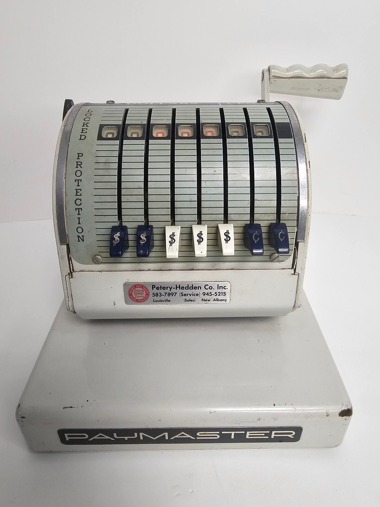 Vintage PAYMASTER Series X-550 Check Writer Machine NO KEY