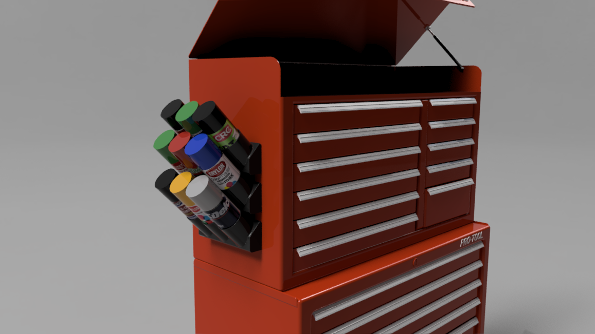 S&S MAGNETIC CAN ORGANIZER HOLDER SPRAY PAINT LUBRICANT TOOL BOX WORK BENCH USA