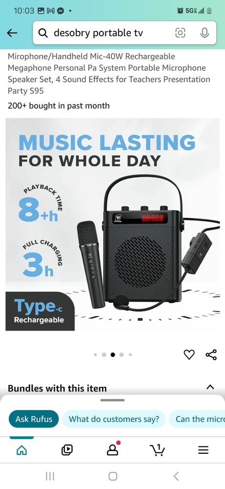 WinBridge S95 Wireless Voice Amplifier Portable Bluetooth 5.3 Wireless Headset