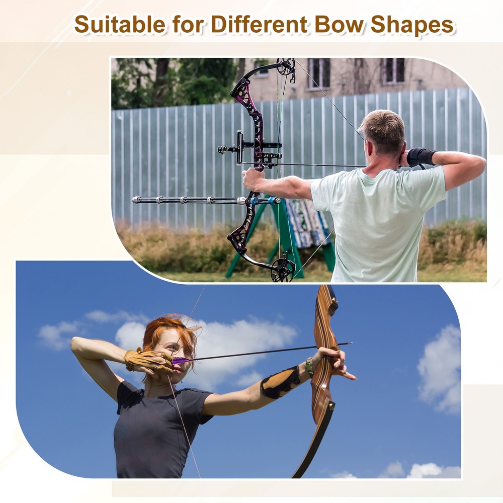 Bow String Nocking Points Set, 5 Pcs Red Brass Nocking Points and 1 Pliers