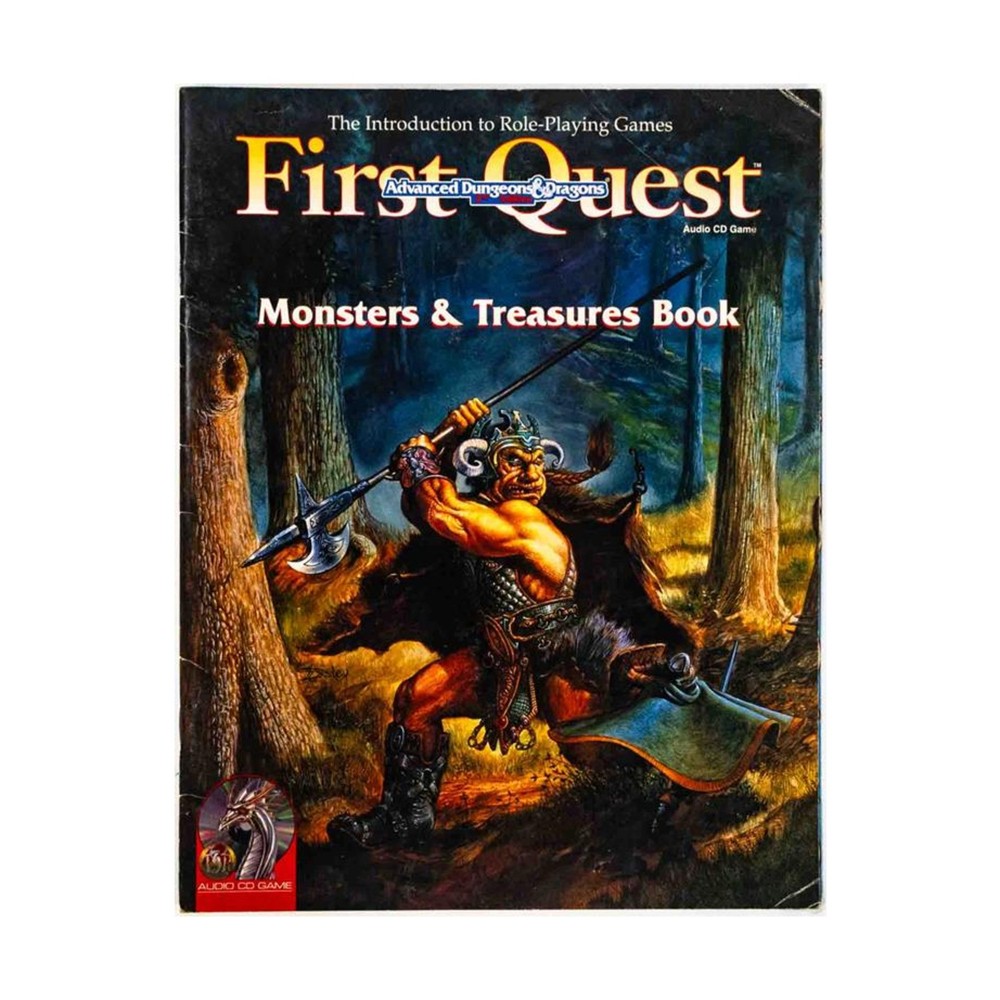 TSR AD&D 2nd Ed First Quest - Monsters & Treasures Book Only! VG