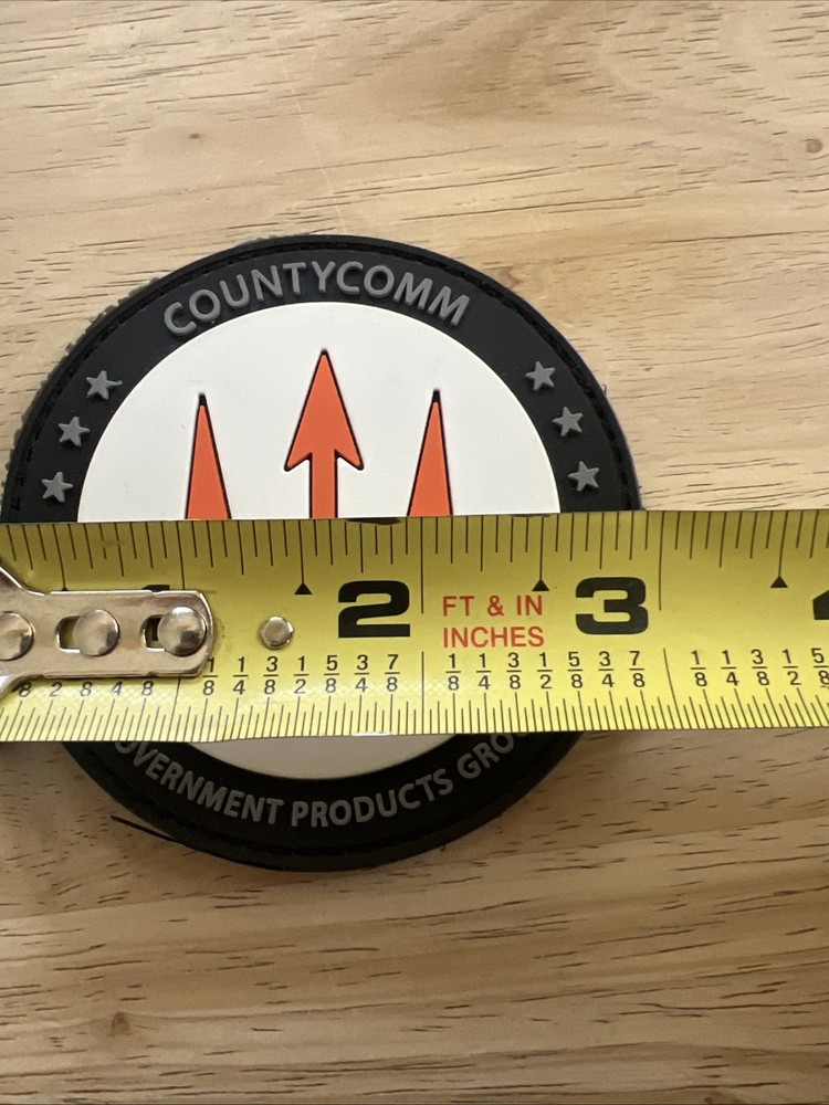 Countycomm Government Products Group hook n loop Patch 3” Circle Black