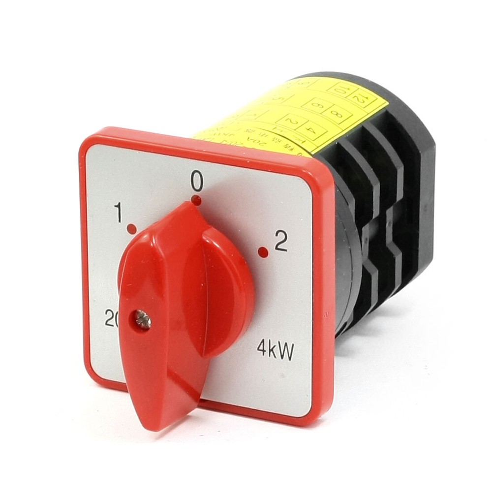 4Kw Ac 380V 20A Lock 3 Position Cam Combination Switch