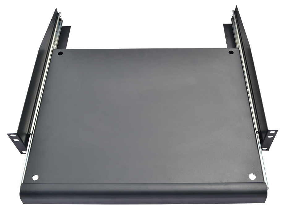 2 X PCS 19" Rack Mount ADJUSTABLE Pull-Out Sliding Keyboard Mouse Shelf Tray